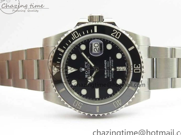 MiroTime 0119 Timeless Submariner 116610 LN Black Ceramic ZZF 904L 1:1 Best Edition on SS Bracelet A 3236